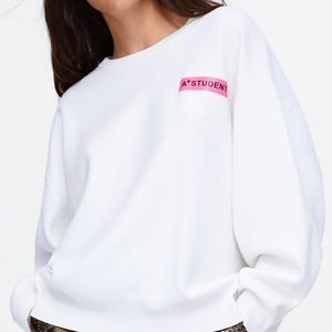 Zara | Sweaters | Zara A Student White 